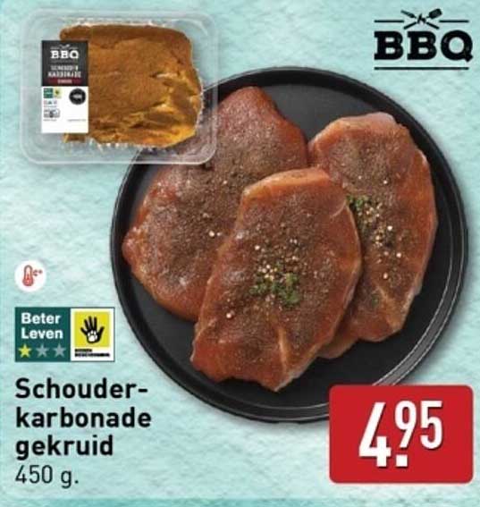 Schouderkarbonade gekruid 450 g