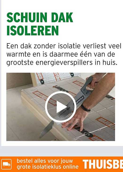 SCHUIN DAK ISOLEREN