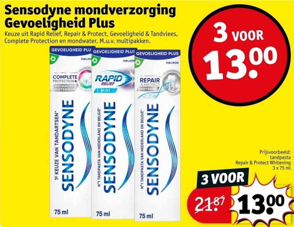 Sensodyne mondverzorging Gevoeligheid Plus