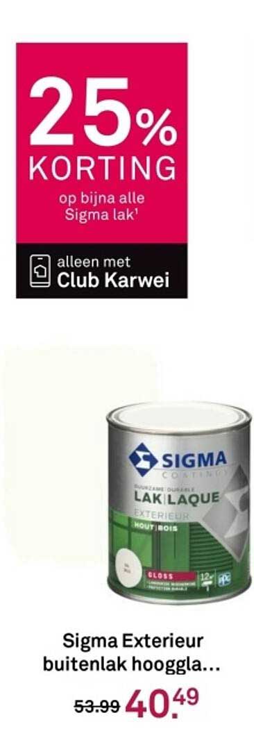Sigma Exterieur buitenlak hoogglans