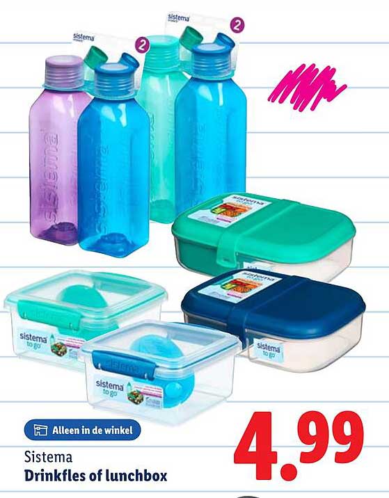 Sistema Drinkfles of lunchbox
