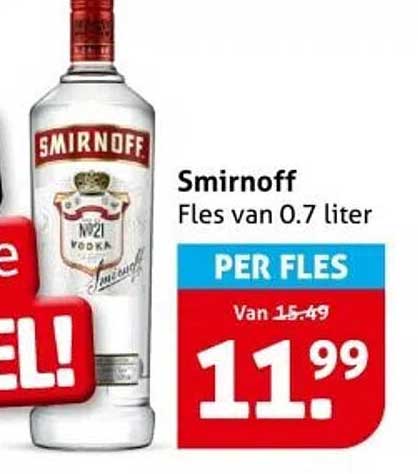 Smirnoff Fles van 0.7 liter