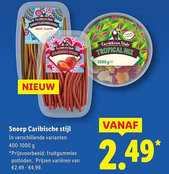 Snoep Caribische stijl