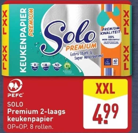 SOLO Premium 2-laags keukenpapier