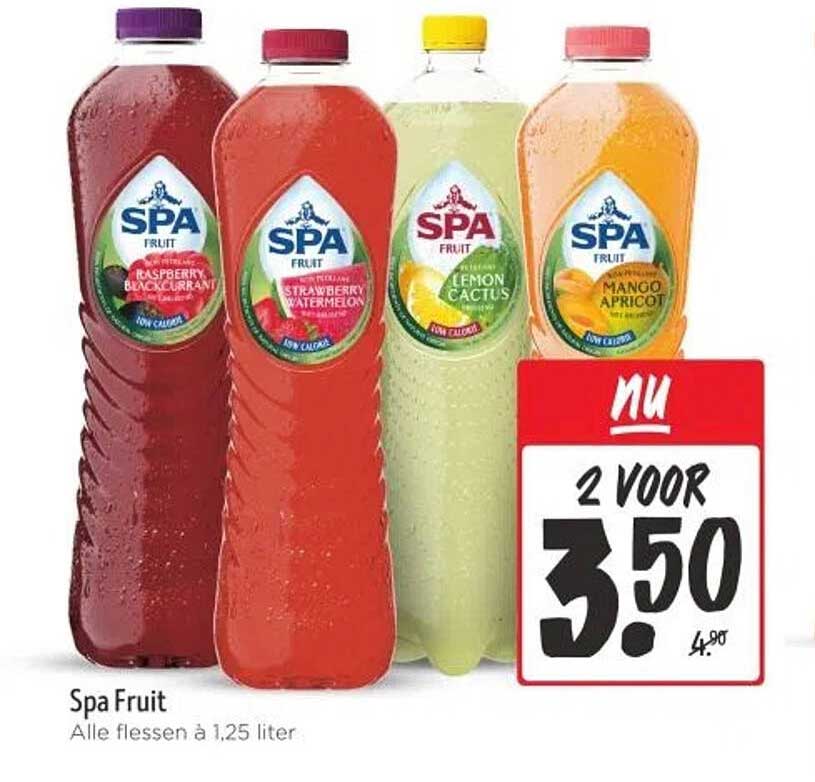 Spa Fruit - Alle flessen à 1,25 liter