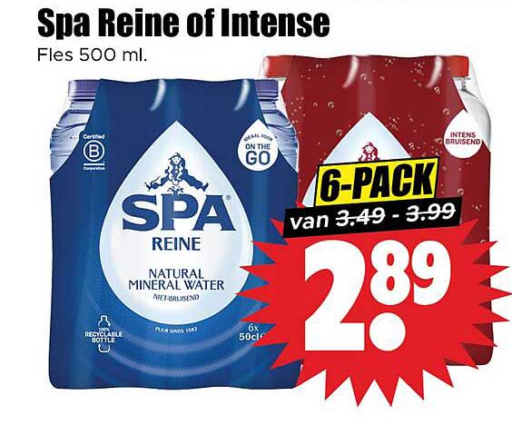 Spa Reine of Intense Fles 500 ml.