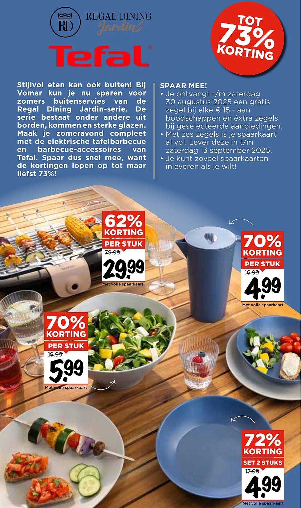 SPARE ME! Je ontvangt t/m zaterdag 30 augustus 2025 een gratis zegel bij elke € 15,- aan boodschappen en extra zegels bij geselecteerde aanbiedingen.