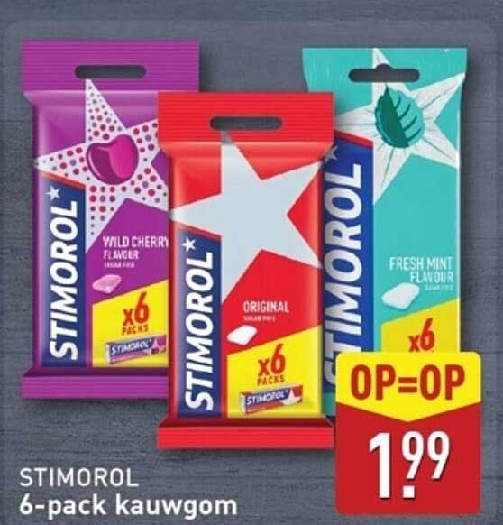 STIMOROL 6-pack kauwgom