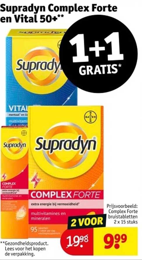 Supradyn Complex Forte en Vital 50+**