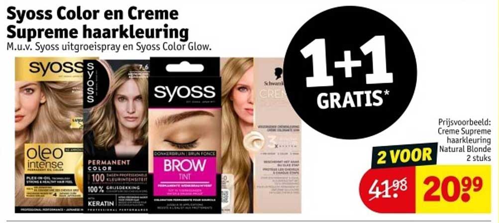 Syoss Color en Creme Supreme haarkleuring