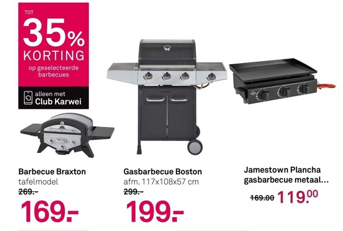 Tot 35% korting op geselecteerde barbecues