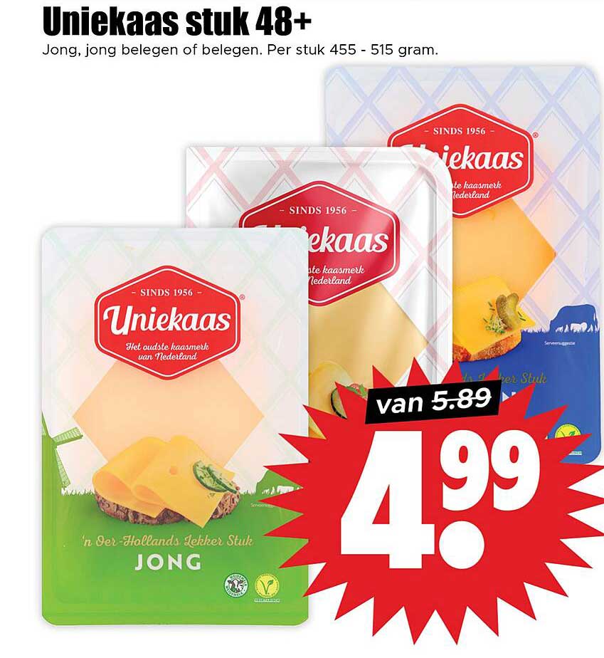Uniekaas stuk 48+