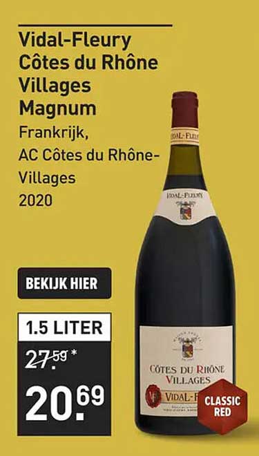 Vidal-Fleury Côtes du Rhône Villages Magnum