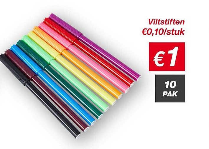 Viltstiften €0,10/stuk