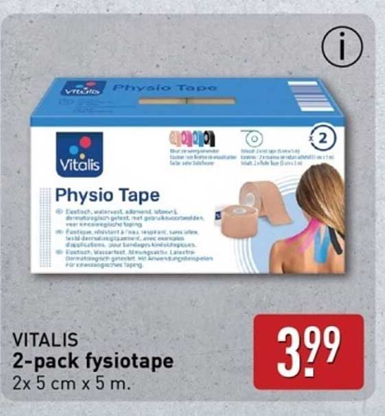 VITALIS 2-pack fysiotape