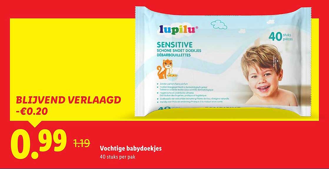 Vochitige babydoekjes
