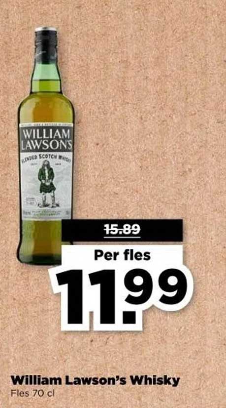 William Lawson’s Whisky Fles 70 cl