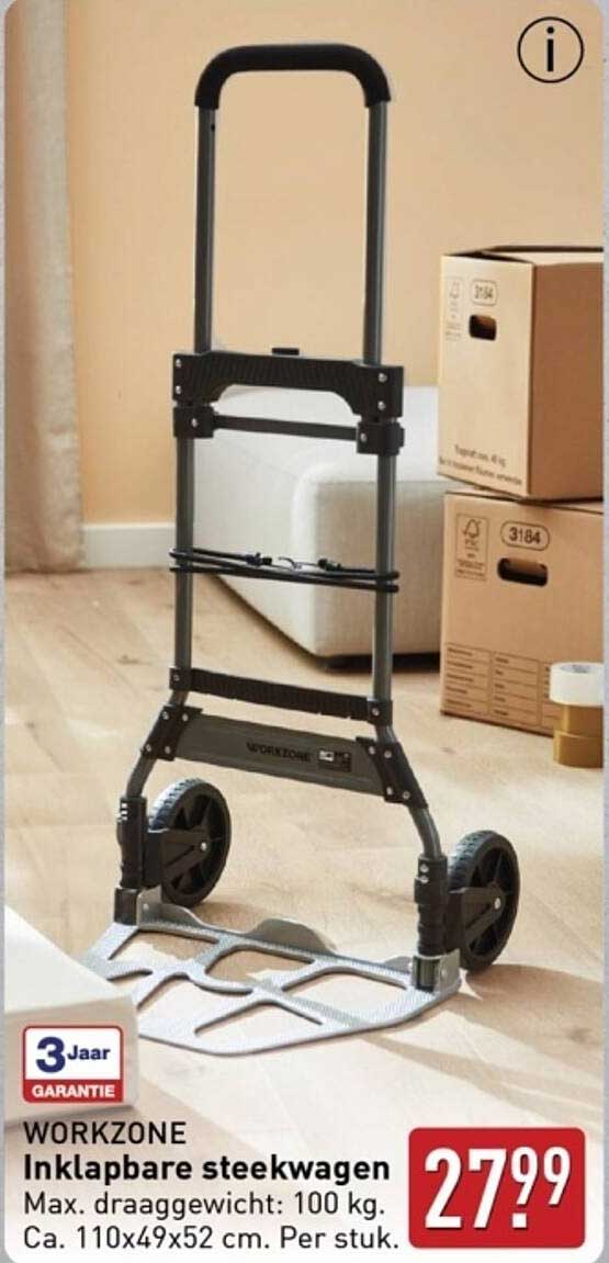 WORKZONE Inklapbare steekwagen