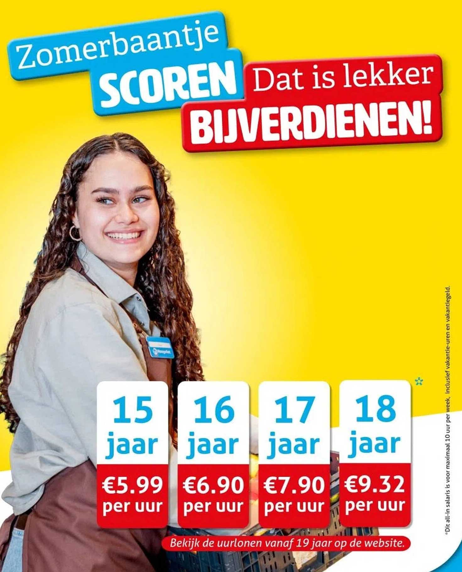 Zomerbaantje SCORen Dat is lekker BIJVERDIENEN!