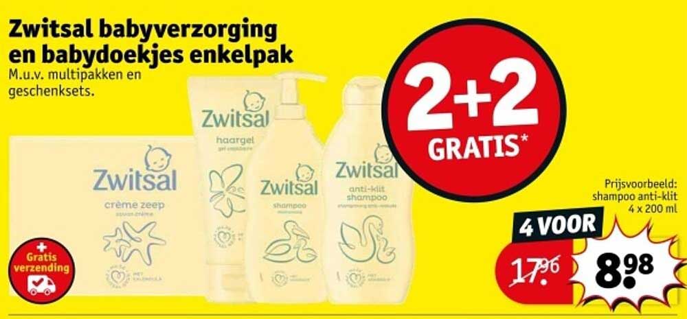 Zwitsal babyverzorging en babydoekjes enkelpak
