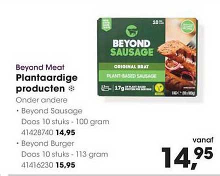 Beyond Meat Plantenbased producten