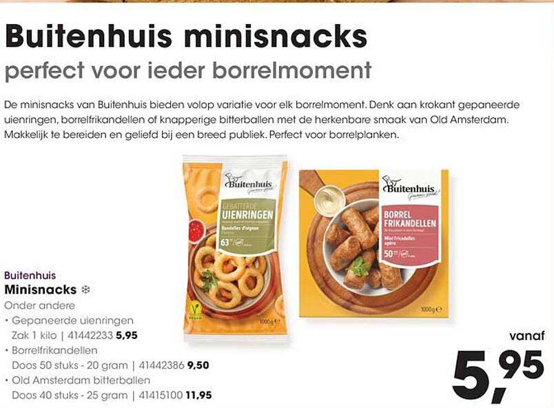 Buitenhuis minisnacks