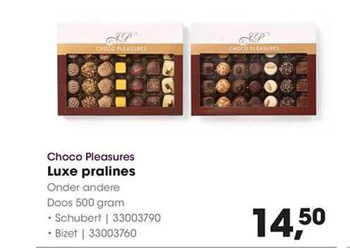 Choco Pleasures Luxe pralines