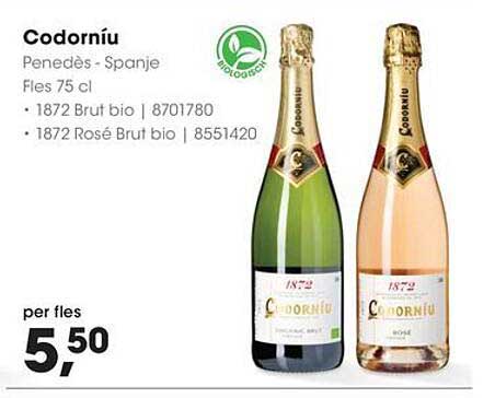 Codorníu 1872 Brut bio en 1872 Rosé Brut bio