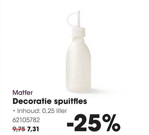 Decoratie spuitfles