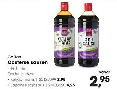 Go-Tan Oosterse sauzen Fles 1 liter