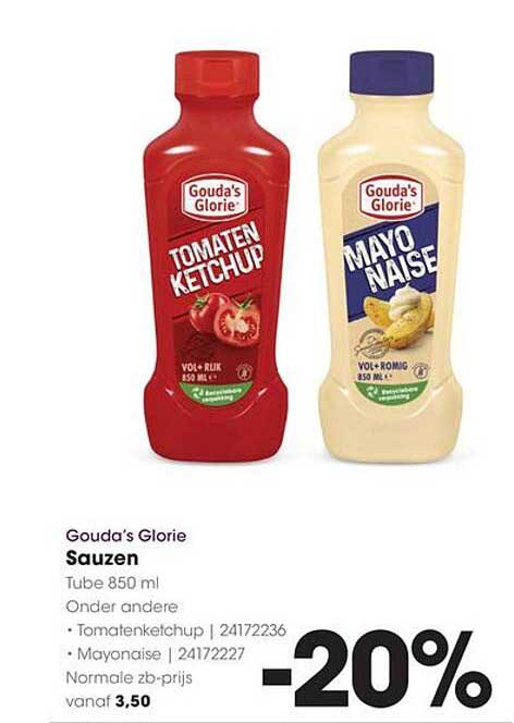 Gouda's Glorie Sauzen - 20% korting