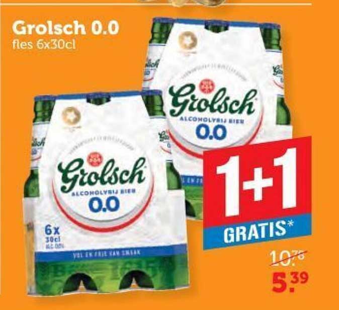 Grolsch 0.0 fles 6x30cl
