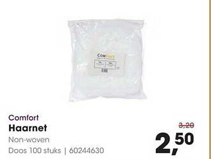 Haarnet - Comfort Non-woven, Doos 100 stuks