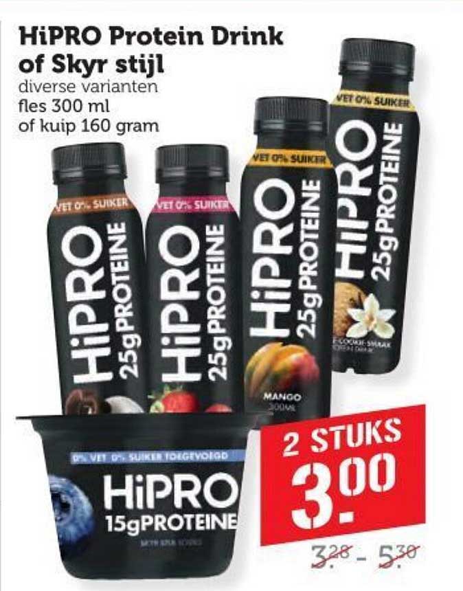HiPRO Protein Drink of Skyr stijl