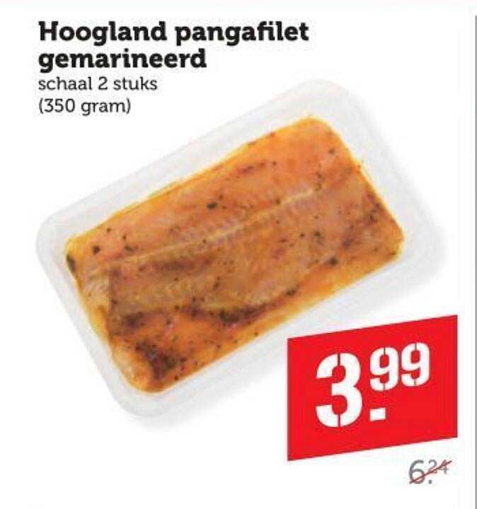Hoogland pangafilet gemarineerd schaal 2 stuks (350 gram)