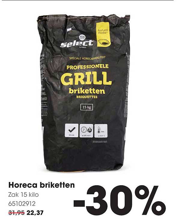 Horeca briketten Zak 15 kilo