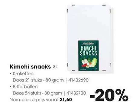 Kimchi snacks