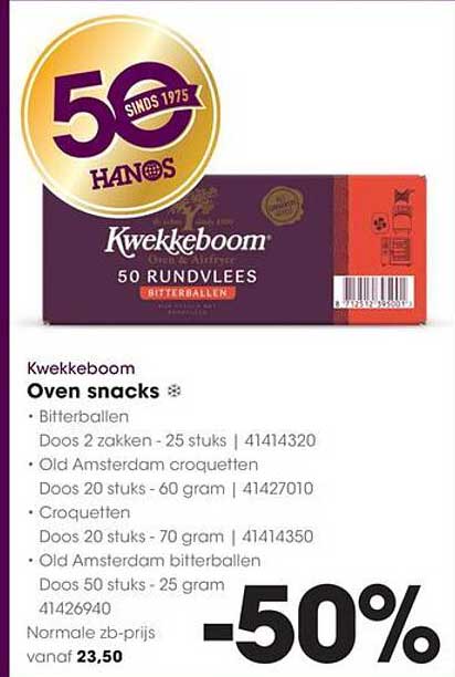 Kwekkeboom Oven snacks