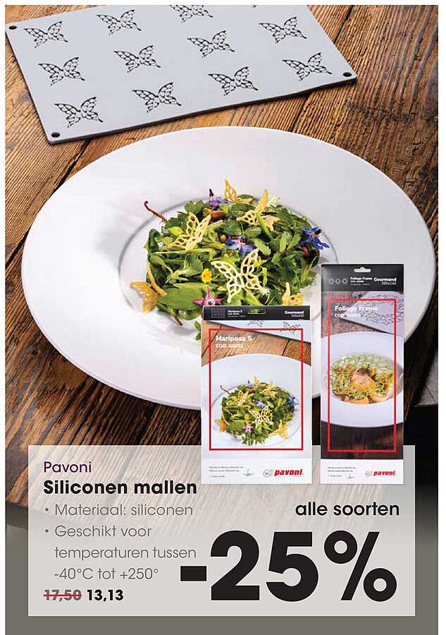Pavoni Siliconen mallen