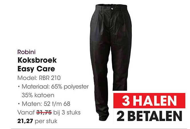 Robini Koksbroek Easy Care