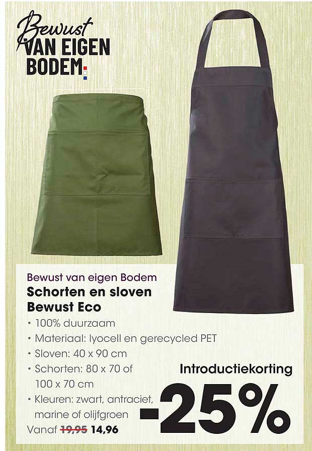 Schorten en sloven Bewust Eco