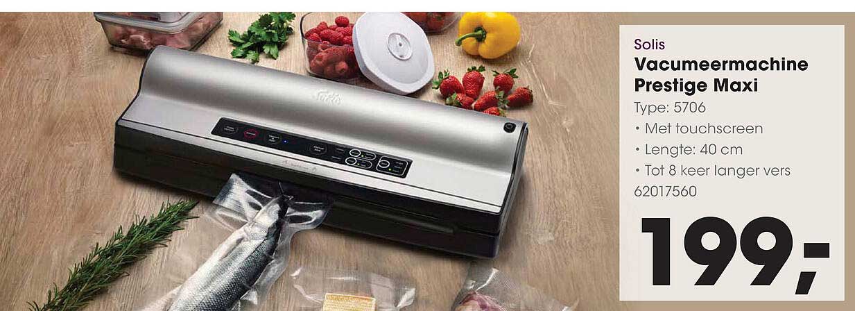 Solis Vacumeermachine Prestige Maxi