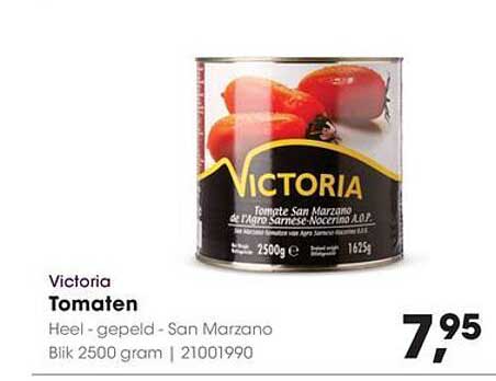 Victoria Tomaten Heel - gepeld - San Marzano Blik 2500 gram