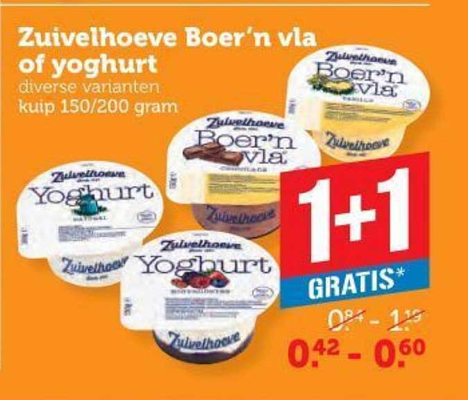 Zuivelhoeve Boer’n via of yoghurt