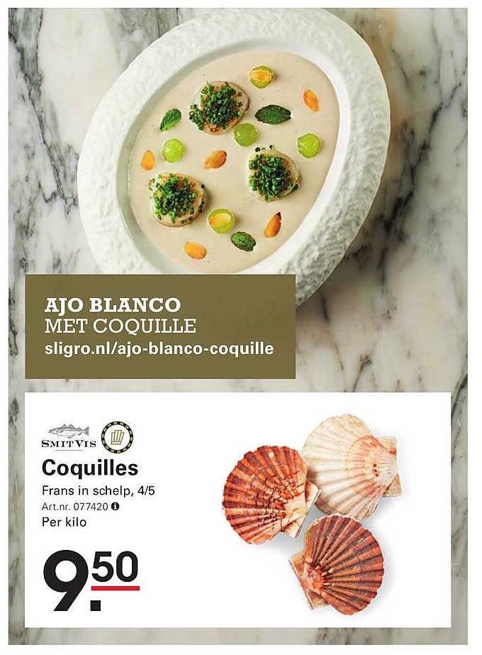 AJO BLANCO MET COQUILLE