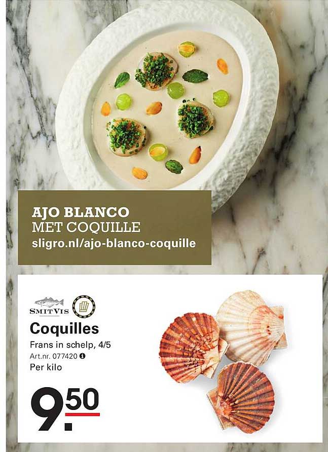 AJO BLANCO MET COQUILLE