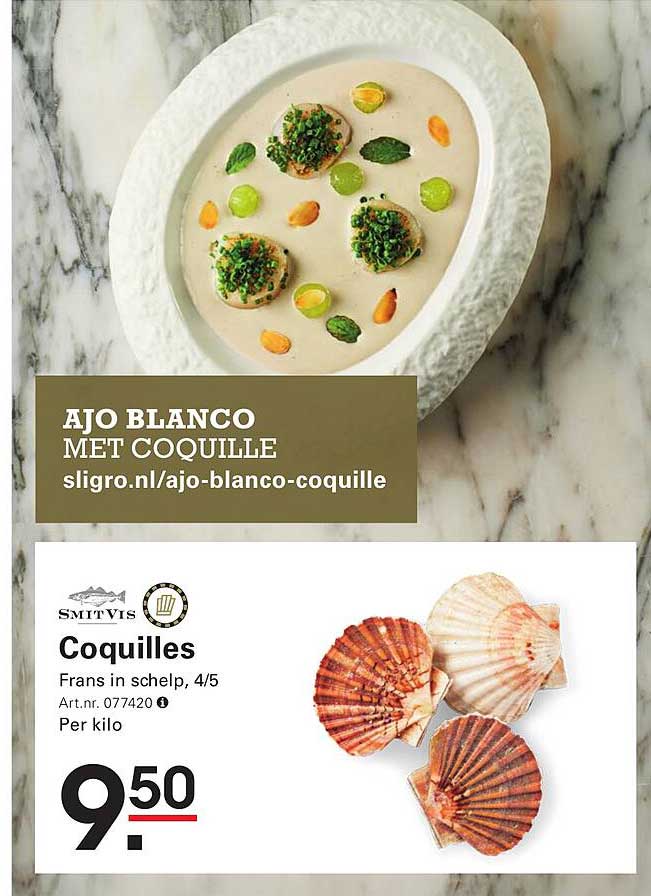 AJO BLANCO MET COQUILLE