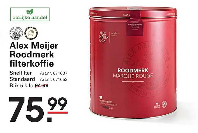 Alex Meijer Roodmerk filterkoffie