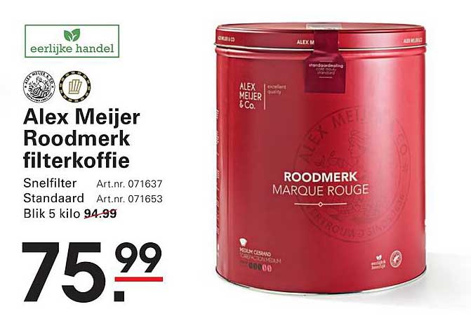 Alex Meijer Roodmerk filterkoffie