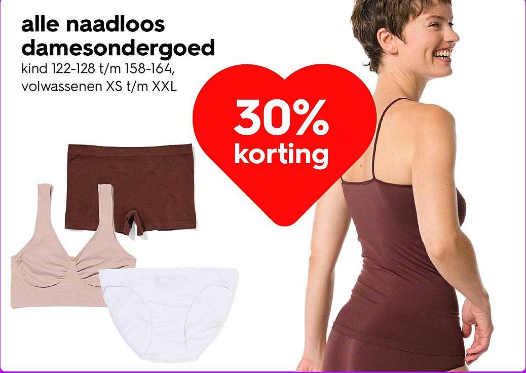alle naadloos damesondergoed